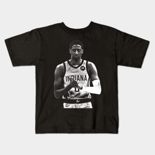 Tyrese Haliburton || Vintage Drawing 90s Kids T-Shirt